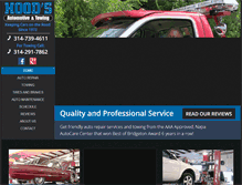 Tablet Screenshot of hoodsautoandtowing.com
